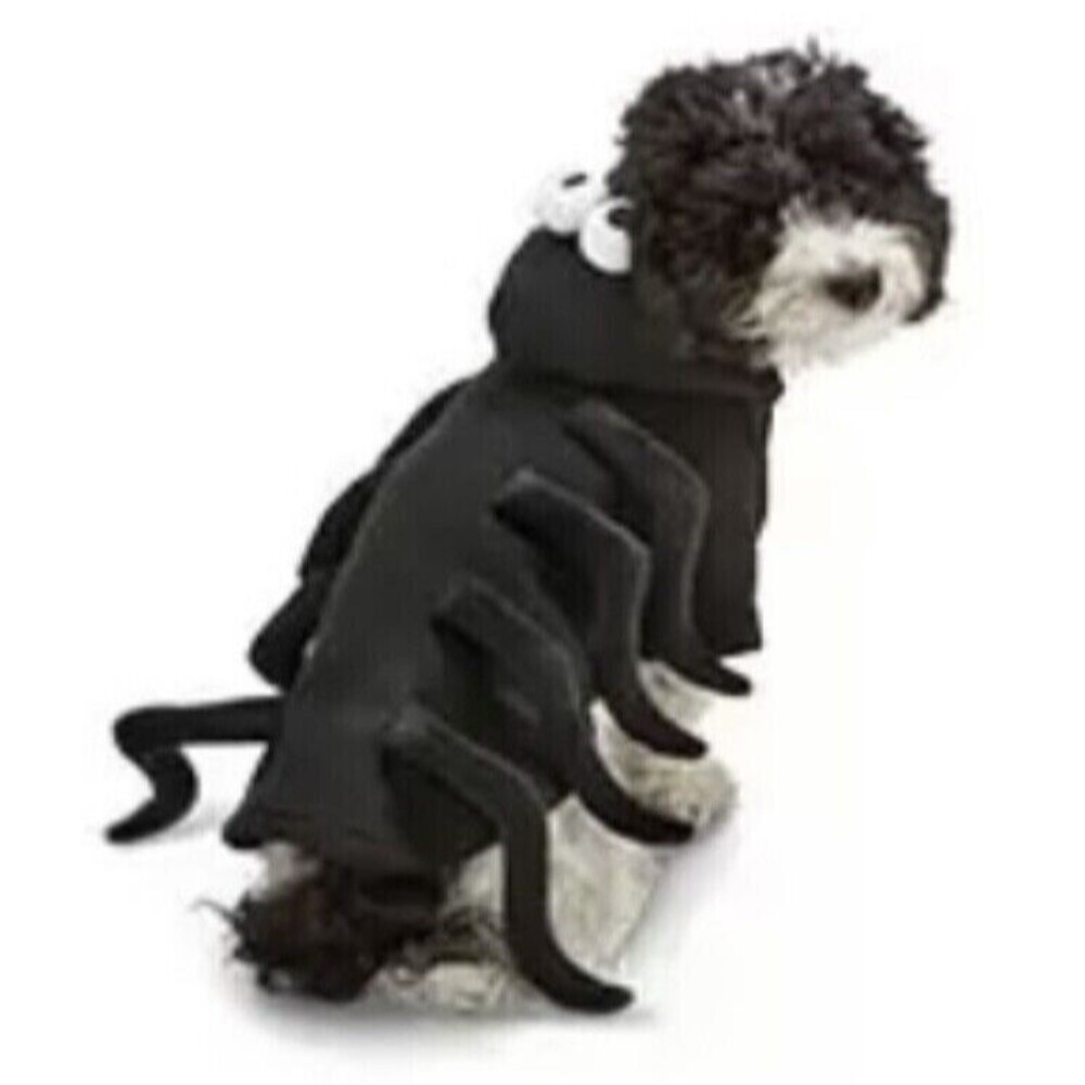 Pet Spider Hoodie Costume Black Cutie Easy On & Off new Size Small